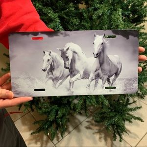 Horse license plate